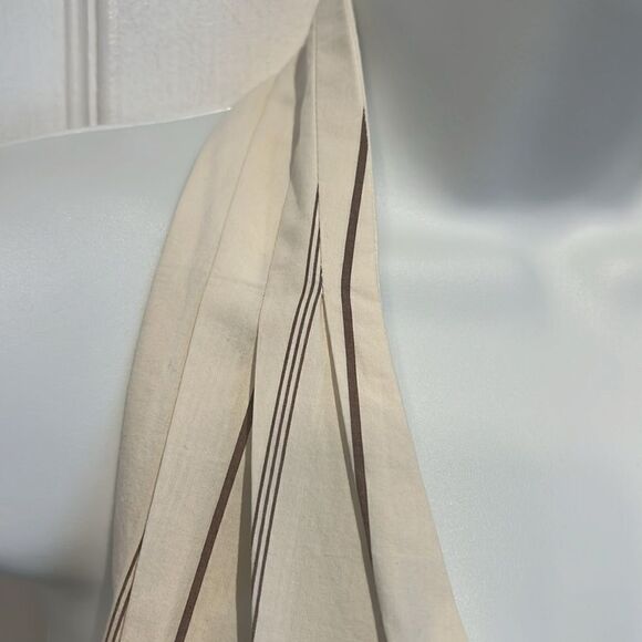 Banana Republic Cream/ Brown Striped Halter Backless Top Size‎ M Nwt - Picture 3 of 14